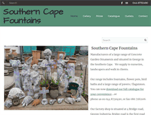 Tablet Screenshot of concretegardenornaments.co.za
